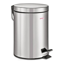 Ведро-контейнер для мусора (урна) с педалью LAIMA Classic, 12 л, зеркальное, нержавеющая сталь, со съемным внутренним ведром в Коломне