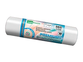 Мешки для мусора 360 л, белые, в рулоне 10 шт., ПВД 65 мкм, 1400х1000 мм, PREMIUM+, 3601015302 в Коломне