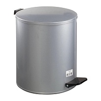 Ведро для мусора с педалью, усиленное, Титан, 15 л, серое, оцинкованная сталь в Коломне Ведро для мусора с педалью, усиленное, Титан, 15 л, серое, оцинкованная сталь в Коломне