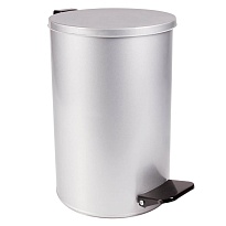 Ведро для мусора с педалью, усиленное, Титан, 10 л, серое, оцинкованная сталь в Коломне Ведро для мусора с педалью, усиленное, Титан, 10 л, серое, оцинкованная сталь в Коломне