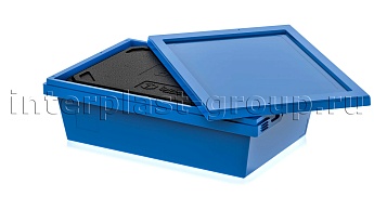 Изотермический контейнер KV 6416 в сборе с крышкой голубой в Коломне