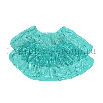 Бахилы бирюзовые 2000 шт (1000 пар), 16 мкм, однослойные, с одной резинкой, Эконом в Коломне