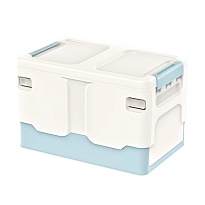 Ящик пластиковый складной белый, дно голубое, 370х240х240 мм в Коломне Ящик пластиковый складной белый, дно голубое, 370х240х240 мм в Коломне