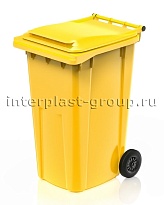 Контейнер для мусора 240 л желтый облегченный 240 желтый в Коломне