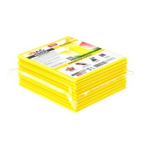 Мешки для мусора 160 л, желтые, в пачке 10 шт., ПВД, 40 мкм, 900х1100 мм, i-Bag в Коломне