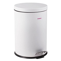 Ведро-контейнер для мусора (урна) с педалью LAIMA Classic, 12 л, белое, глянцевое, металл, со съемным внутренним ведром в Коломне Ведро-контейнер для мусора (урна) с педалью LAIMA Classic, 12 л, белое, глянцевое, металл, со съемным внутренним ведром в Коломне